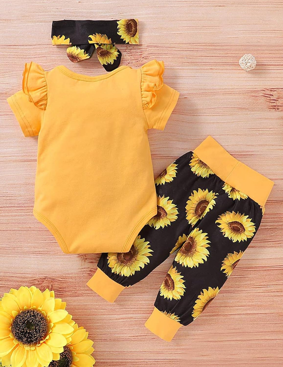 Newborn Baby Girl Clothes Infant Ruffle Romper Pants Set Summer Outfits Cute Baby Clothes for Girls