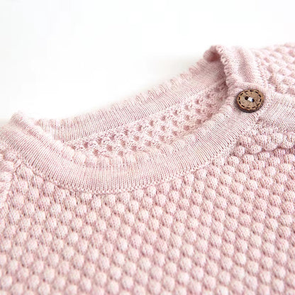 SnuggleNest – Spring Cotton Knitwear Set for Babies