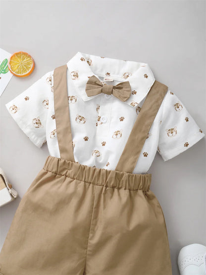 Little Roar – Tiger Print Birthday Outfit for Baby Boys