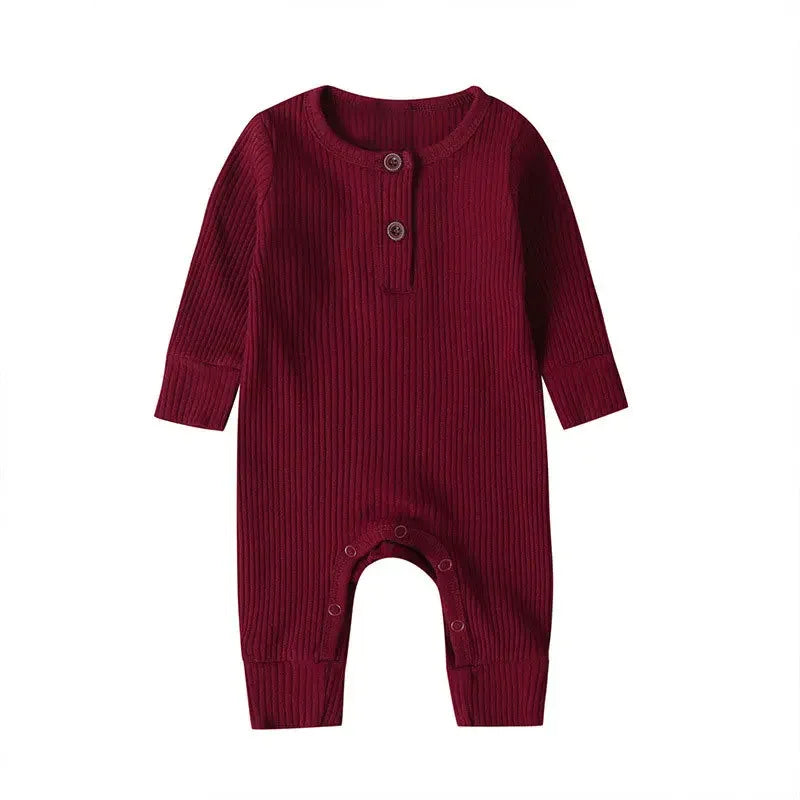 Cotton Long Sleeve Infant Romper